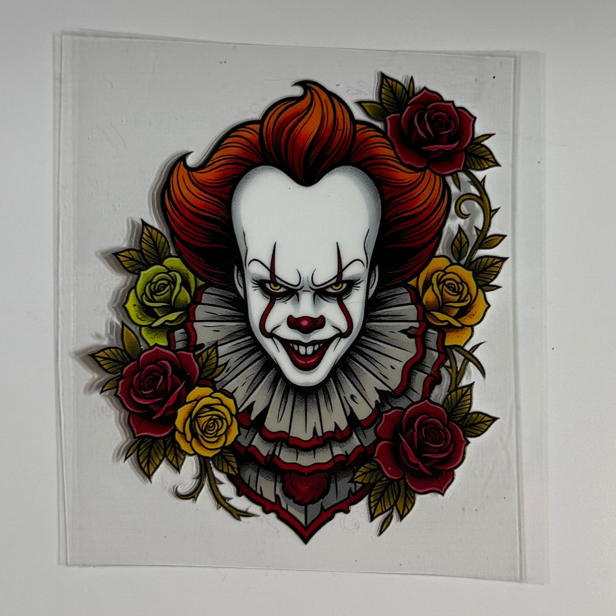 Pennywise Clown & roses tattoo Tumbler Wrap #484