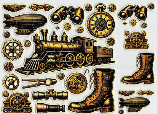 Steampunk Element Sheet Tumbler Wrap #610