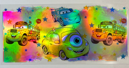 Cars Holographic Tumbler Wrap #200