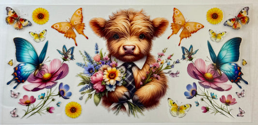 Highland Cow Tumbler Wrap #208