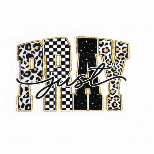 Just Pray Decal/Tumbler Wrap #347