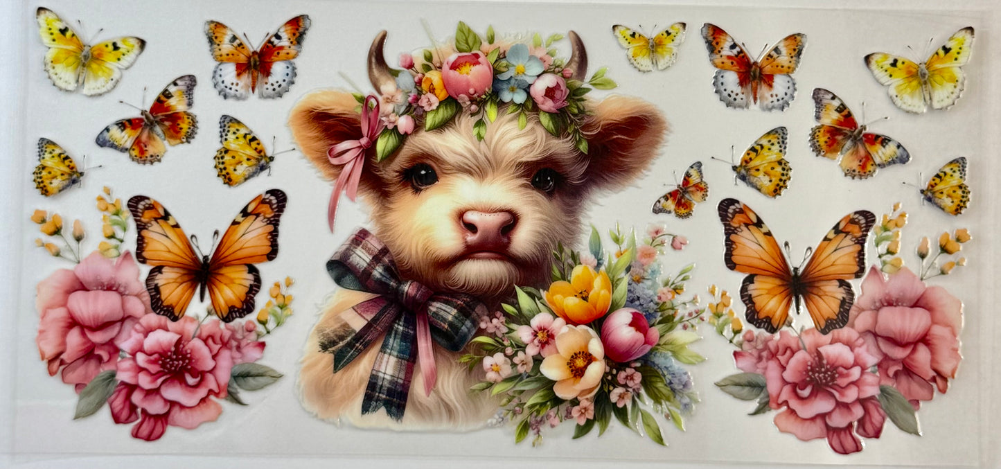 Highland Cow Tumbler Wrap #209