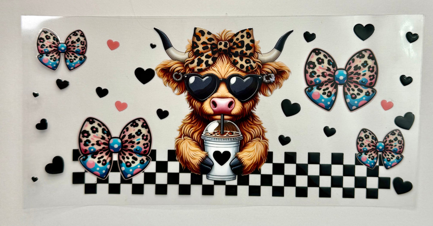 Highland Cow Tumbler Wrap #235