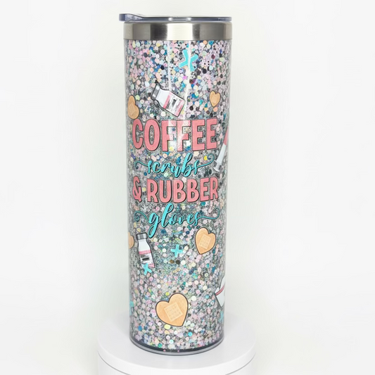 Coffee Scrubs and rubber gloves 20 oz. Stainless steel / Ready To Ship #1