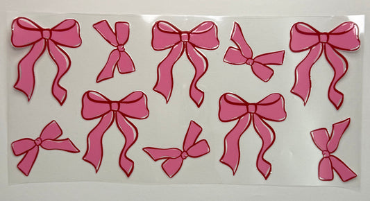 Pink Bow Tumbler Wrap #2