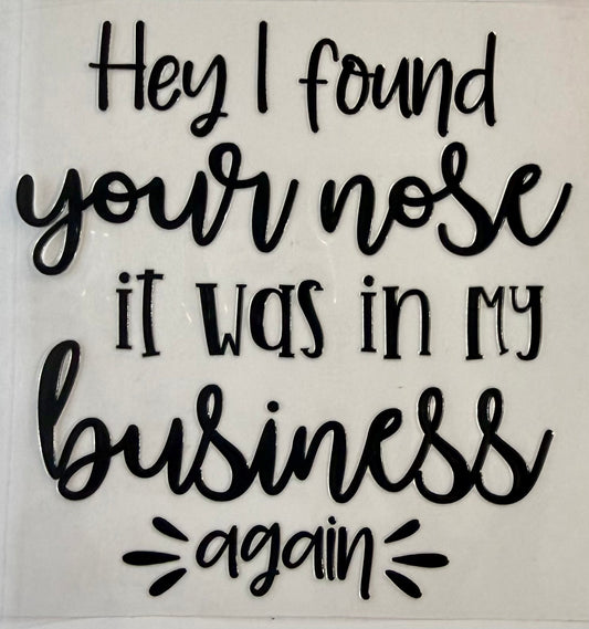 Hey I found your nose Tumbler Wrap #214