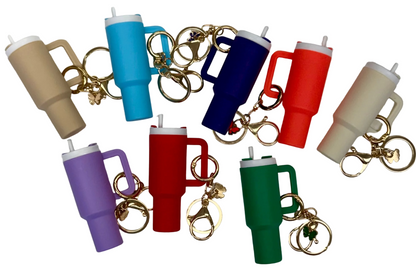 Mini Tumbler (chapstick holder) Keychains