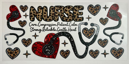 Nurse leopard print Tumbler Wrap #147