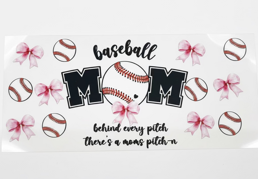Baseball Mom Tumbler Wrap #287