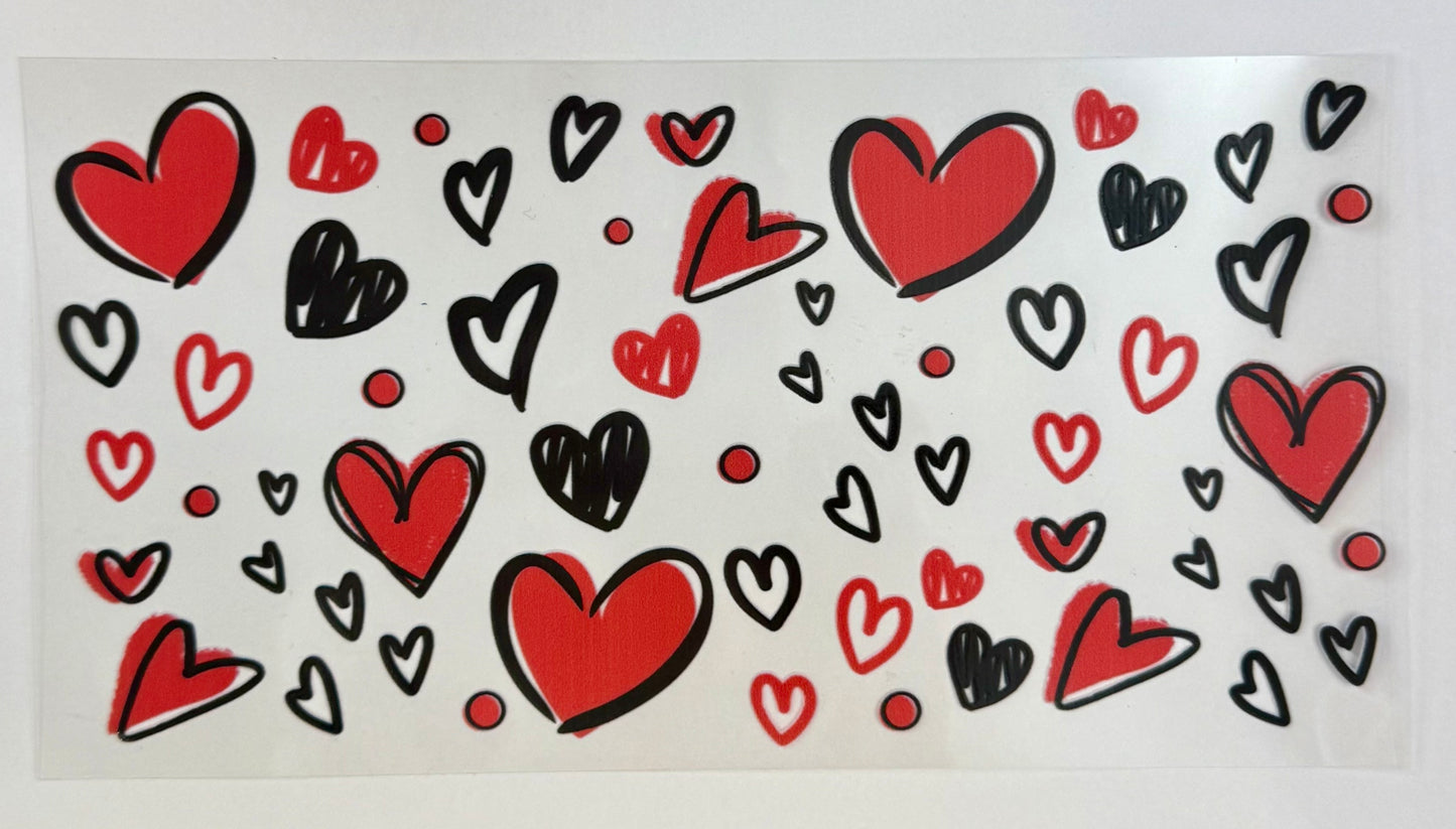 Hearts Tumbler Wrap #227