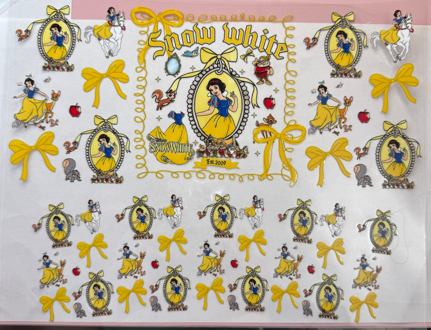Snow White 40 oz Tumbler Wrap #128