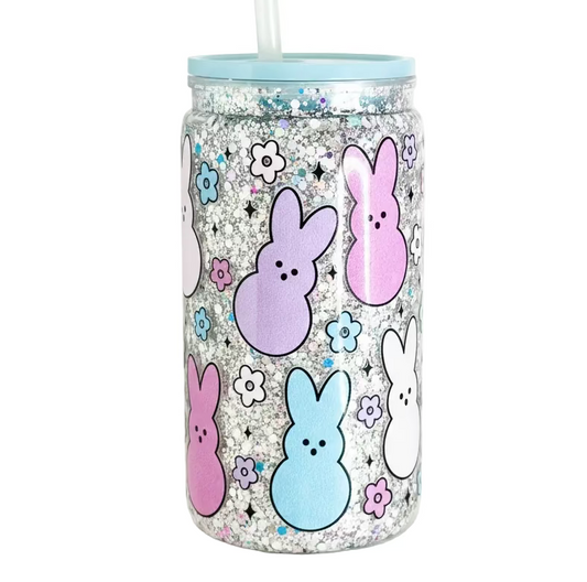 Peeps 16 oz snow globe tumbler / Ready To Ship #2