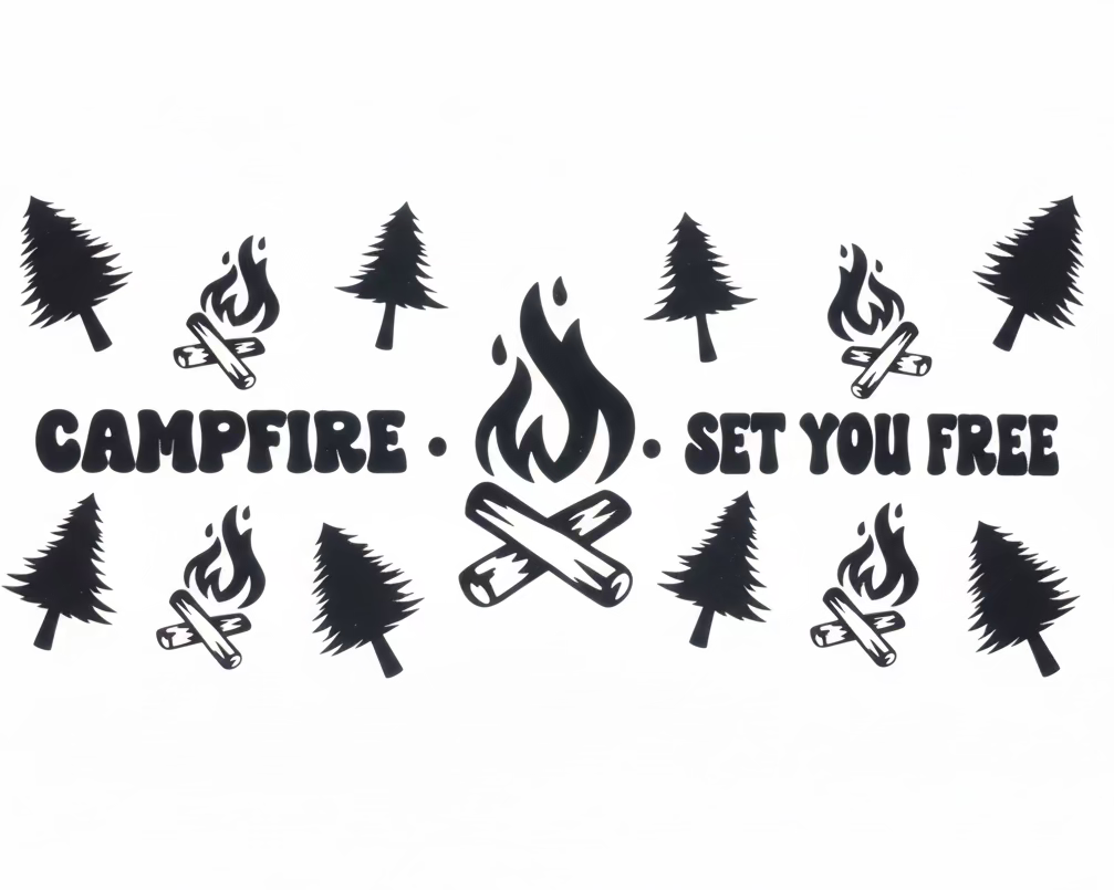 Campfire Tumbler Wrap #334