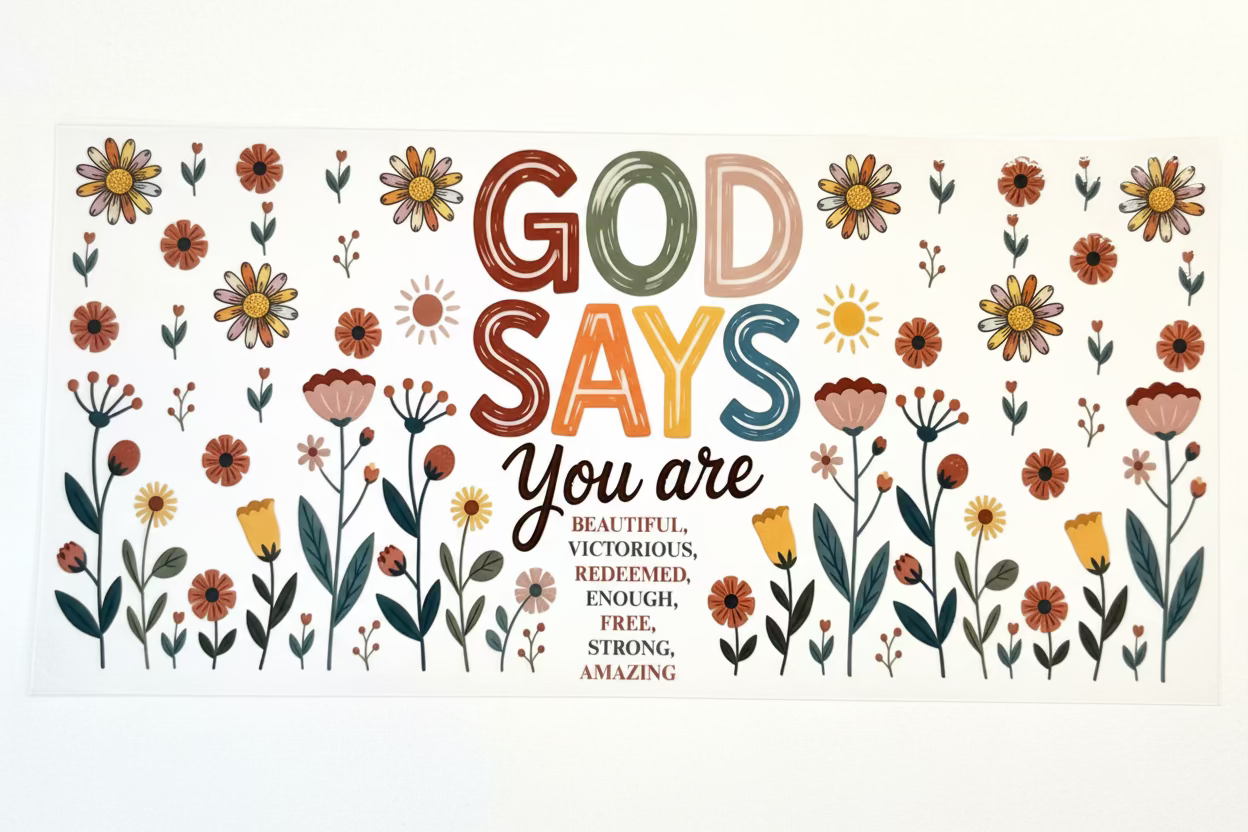 God Says You Are Tumbler Wrap #163