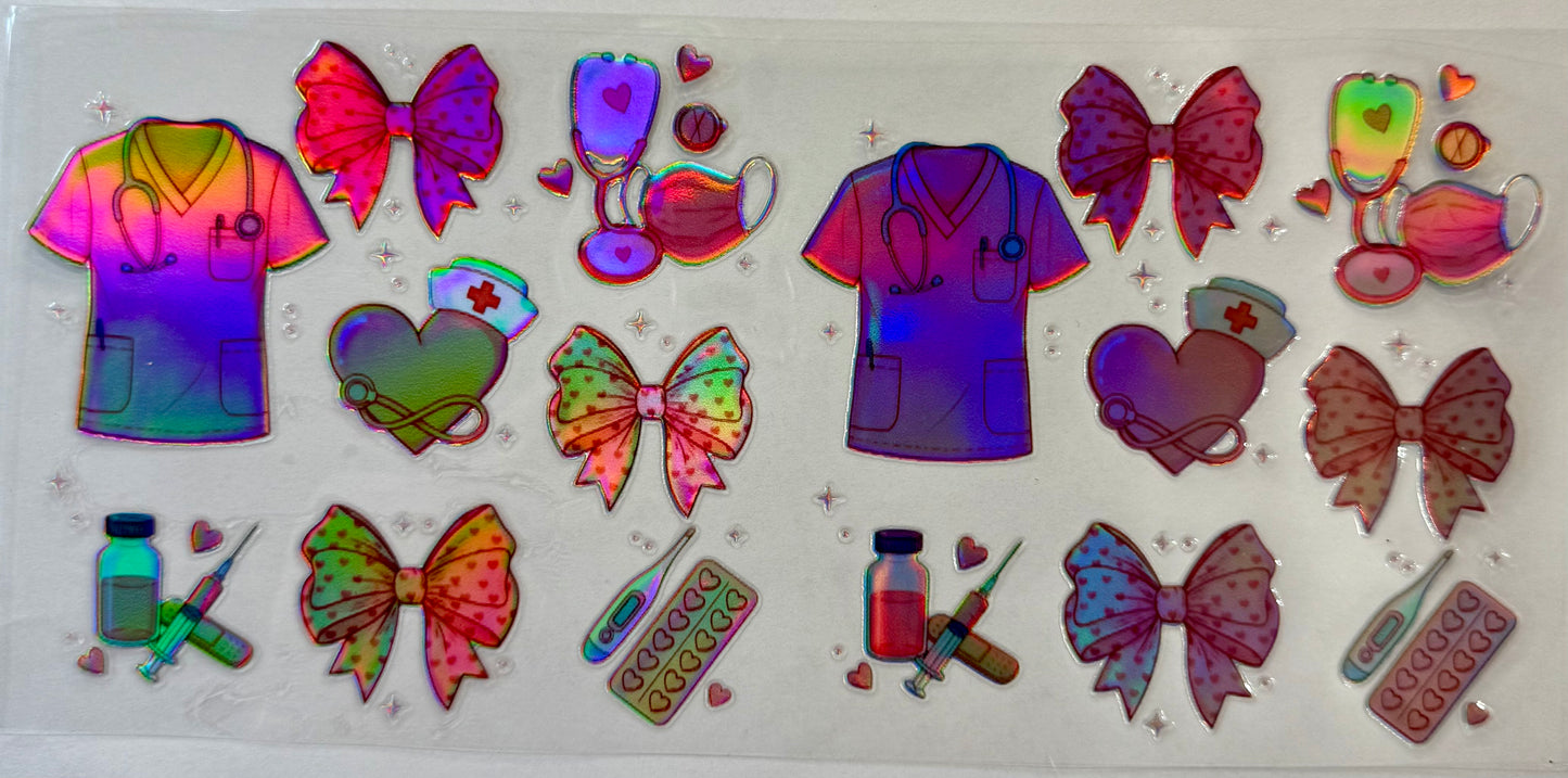 Nurse Holographic Tumbler Wrap #145