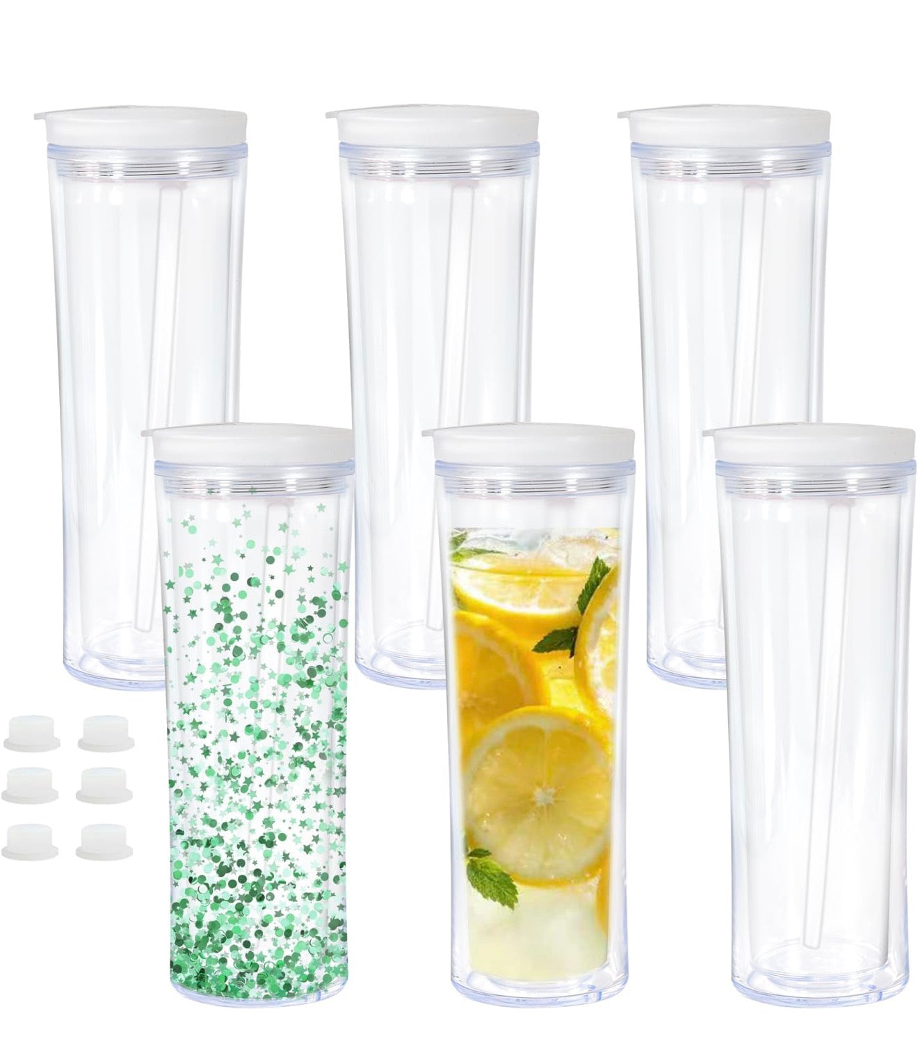 25 oz. Snow globe Tumbler with thermos style lid