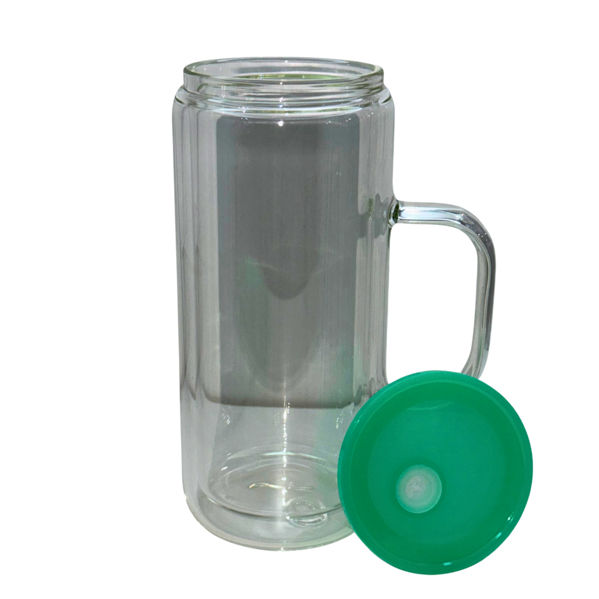 20oz Glass with Handle Snow Globe Tumbler