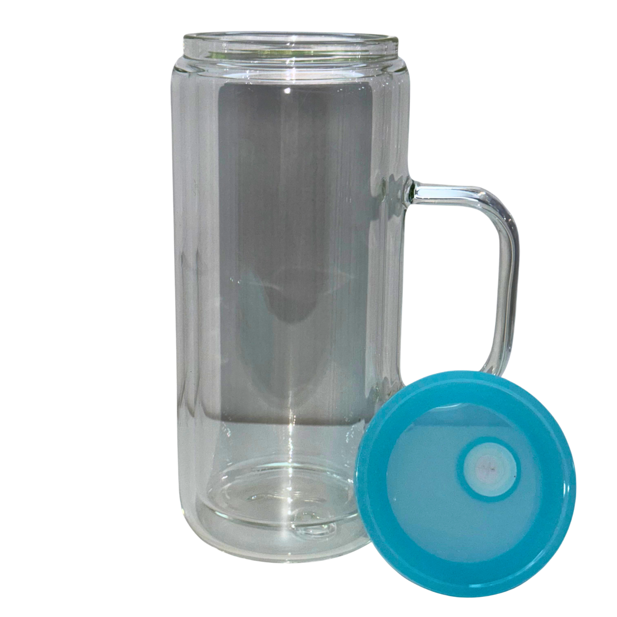 20oz Glass with Handle Snow Globe Tumbler