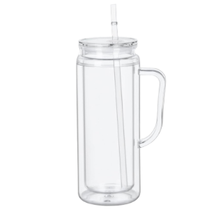 20 oz. Acrylic Snow Globe tumbler with handle