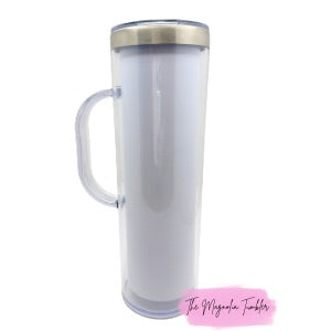 20oz Stainless Steel Snow Globe Tumbler with handle