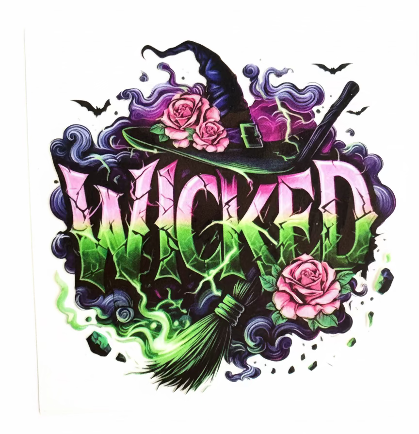 Wicked decal / Tumbler Wrap #91