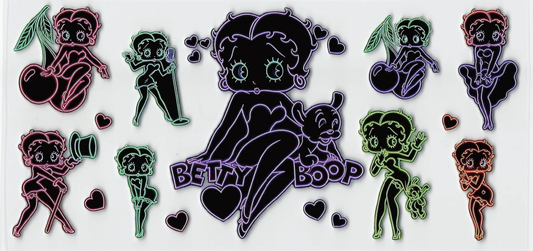 Neon Betty Boop Tumbler Wrap #576