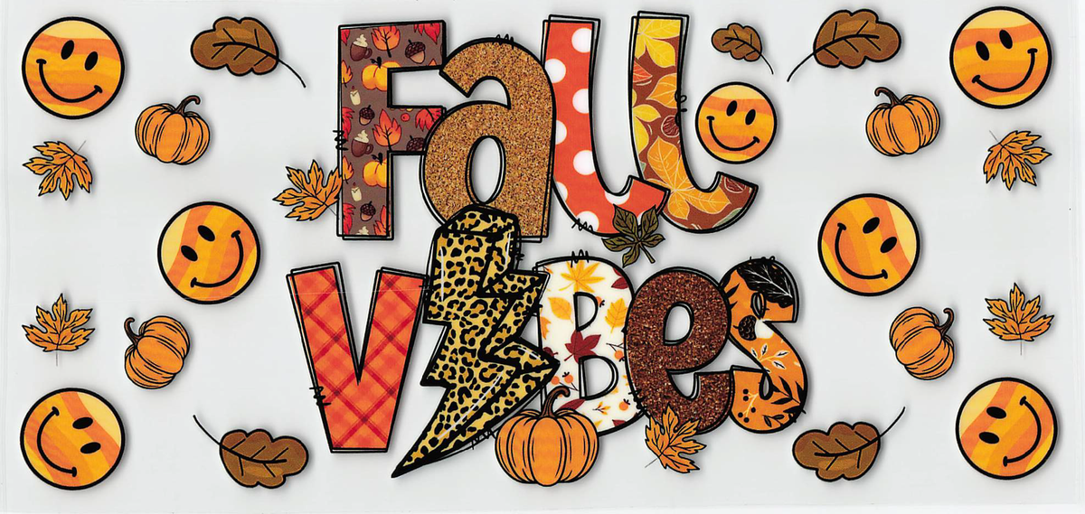 Fall Vibes Tumbler Wrap #504